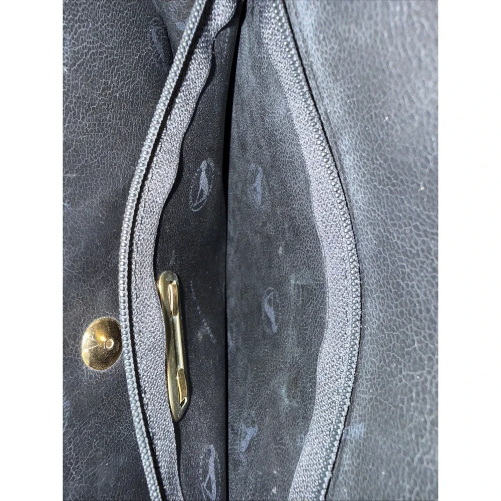 Vintage‎ Francois Marot Paris Leather Clutch / Shoulder Bag envelope style black